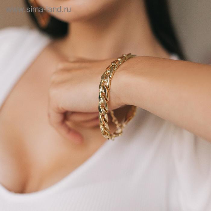 Браслет металл "Цепь" плоская, цвет золото, L=20см
Браслет металл "Цепь" плоская, цвет золото, L=20см