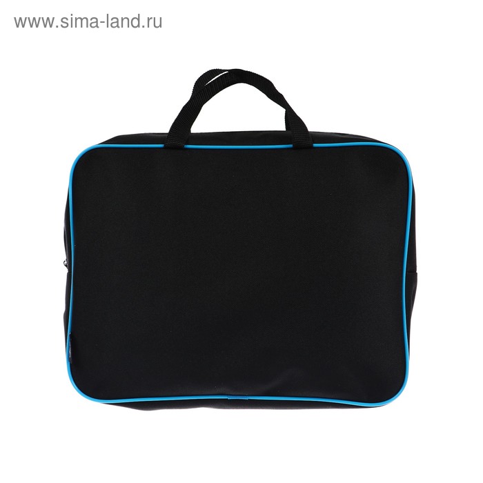 Папка с ручками текстильная А4, 350 х 265 х 80 мм, "Офис", чёрная/ярко-голубая (ручка-тесьма)
Папка с ручками текстильная А4, 350 х 265 х 80 мм, "Офис", чёрная/ярко-голубая (ручка-тесьма)