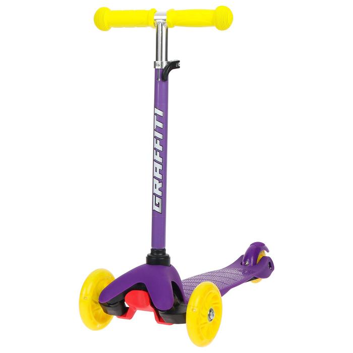 Самокат GRAFFITI, колёса световые PU 110/75 мм, ABEC 7
Самокат GRAFFITI, колёса световые PU 110/75 мм, ABEC 7