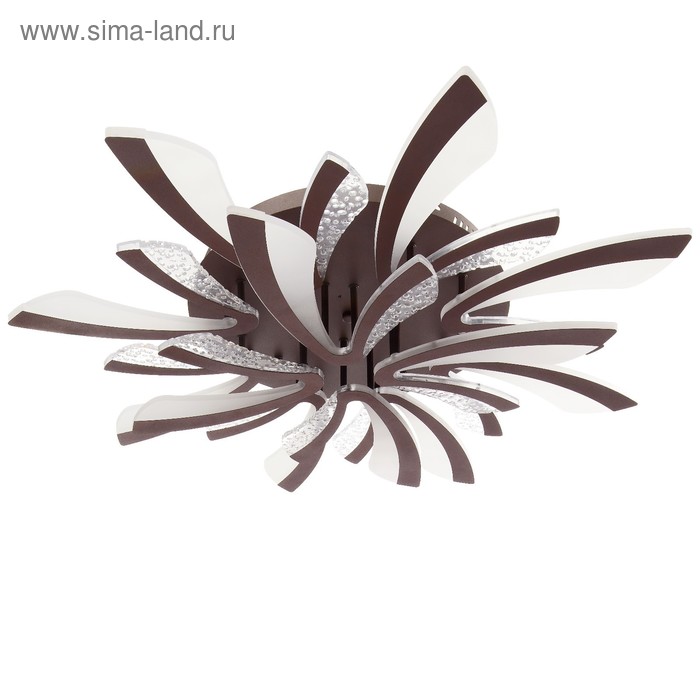Люстра с ПДУ "Леванте" LED 120Вт 3 режима 3000-6000К шоколадный 98х98х14 см.
Люстра с ПДУ "Леванте" LED 120Вт 3 режима 3000-6000К шоколадный 98х98х14 см.