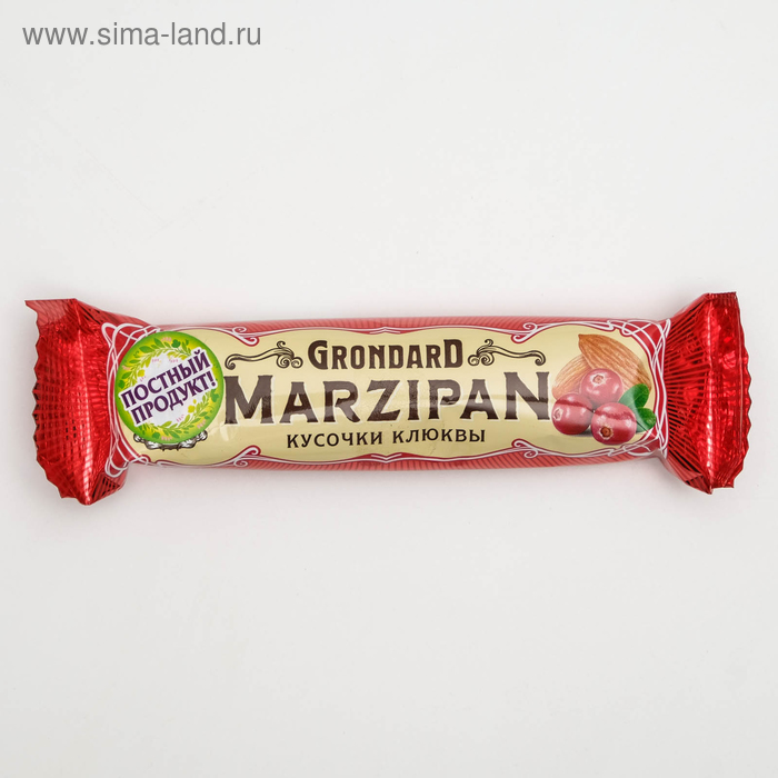 Марципановый батончик «С кусочками клюквы», 50 г
Марципановый батончик «С кусочками клюквы», 50 г