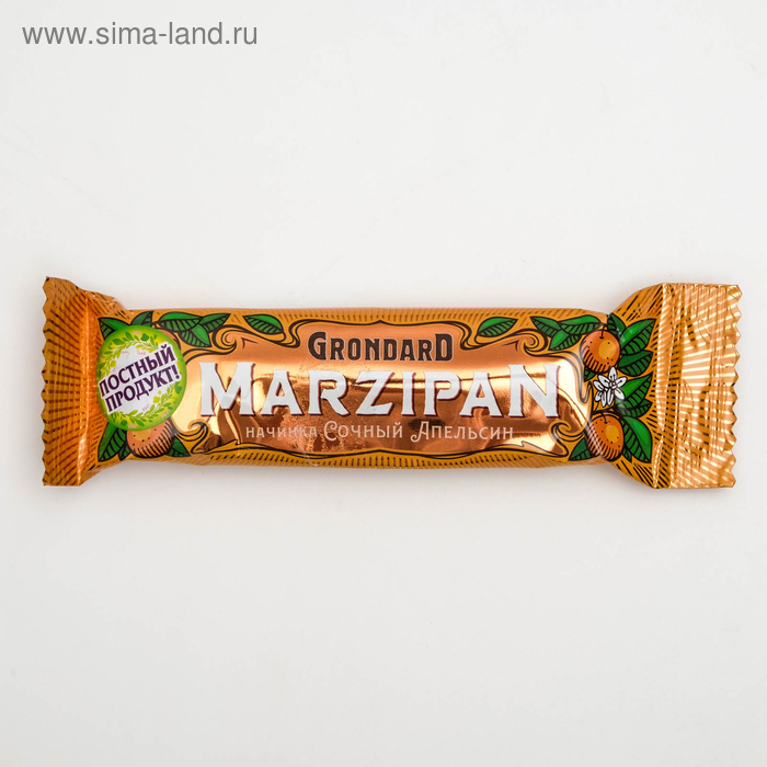 Марципановый батончик Grondard «Сочный апельсин», 50 г 
Марципановый батончик Grondard «Сочный апельсин», 50 г