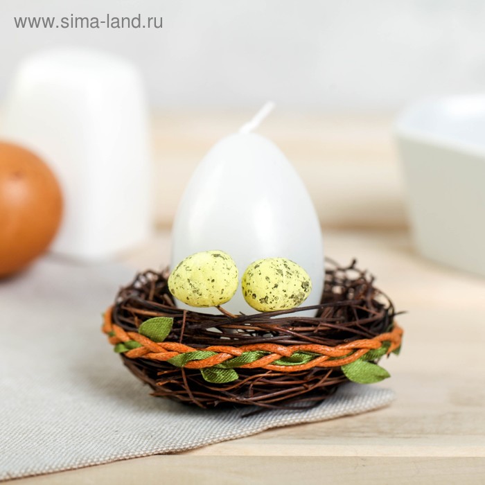 Свеча-яйцо в гнезде «Пасхальная композиция», 8.5 х 8 см
Свеча-яйцо в гнезде «Пасхальная композиция», 8.5 х 8 см