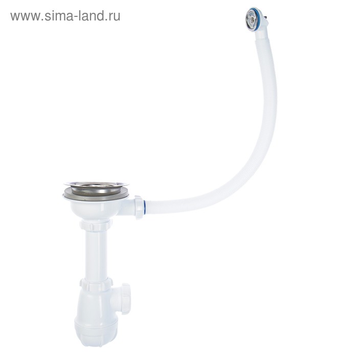 Сифон для мойки Aquant, 3 1/2" х 40 мм, с круглым переливом, белый
Сифон для мойки Aquant, 3 1/2" х 40 мм, с круглым переливом, белый