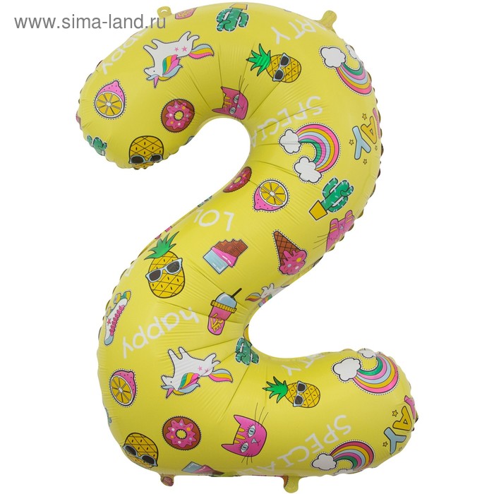 Шар фольгированный 34" «Цифра 2»
Шар фольгированный 34" «Цифра 2»