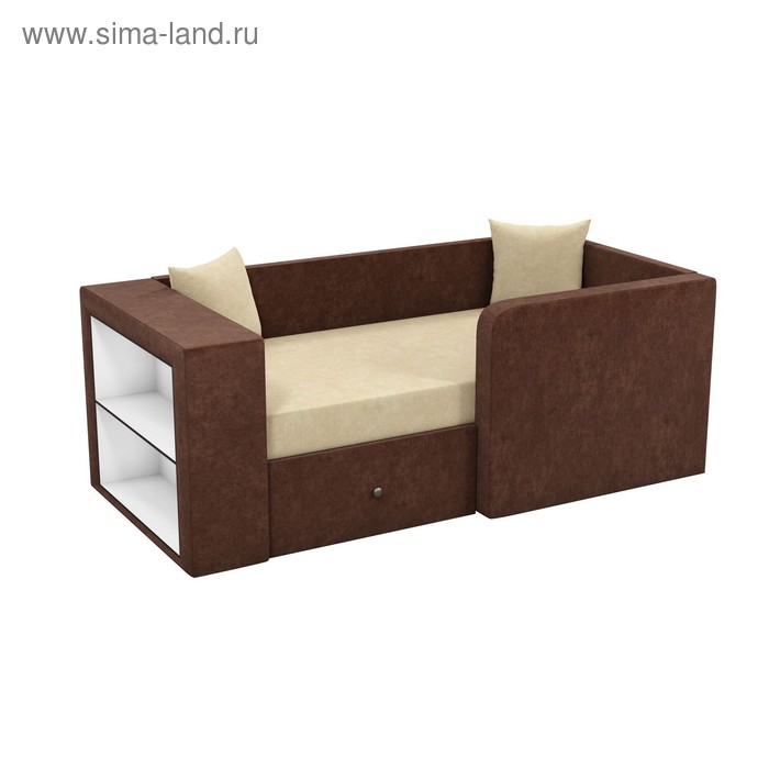 Детский диван «Орнелла», механизм выкатной, микровельвет, цвет бежевый / коричневый
Детский диван «Орнелла», механизм выкатной, микровельвет, цвет бежевый / коричневый