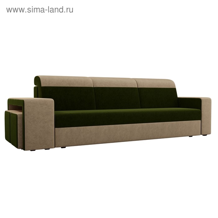 Диван прямой «Модена» с двумя пуфами, еврокнижка, микровельвет, цвет зелёный / бежевый
Диван прямой «Модена» с двумя пуфами, еврокнижка, микровельвет, цвет зелёный / бежевый