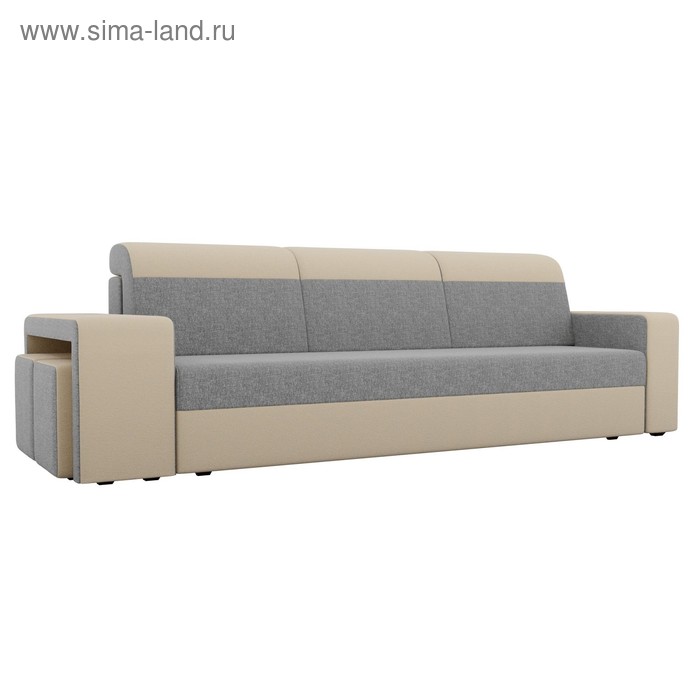 Диван прямой «Модена» с двумя пуфами, механизм еврокнижка, рогожка, цвет серый / бежевый
Диван прямой «Модена» с двумя пуфами, механизм еврокнижка, рогожка, цвет серый / бежевый