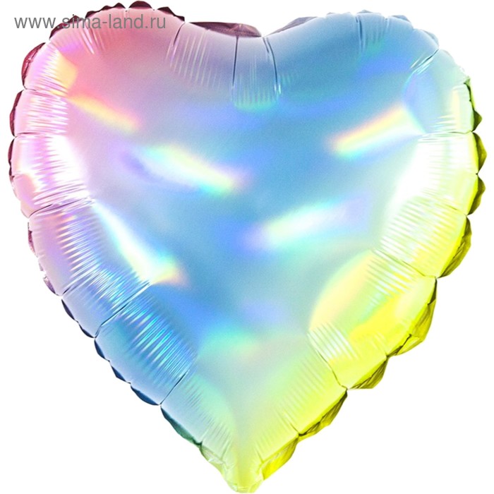 Шар фольгированный 18" «Сердце», светлая радуга, голография
Шар фольгированный 18" «Сердце», светлая радуга, голография