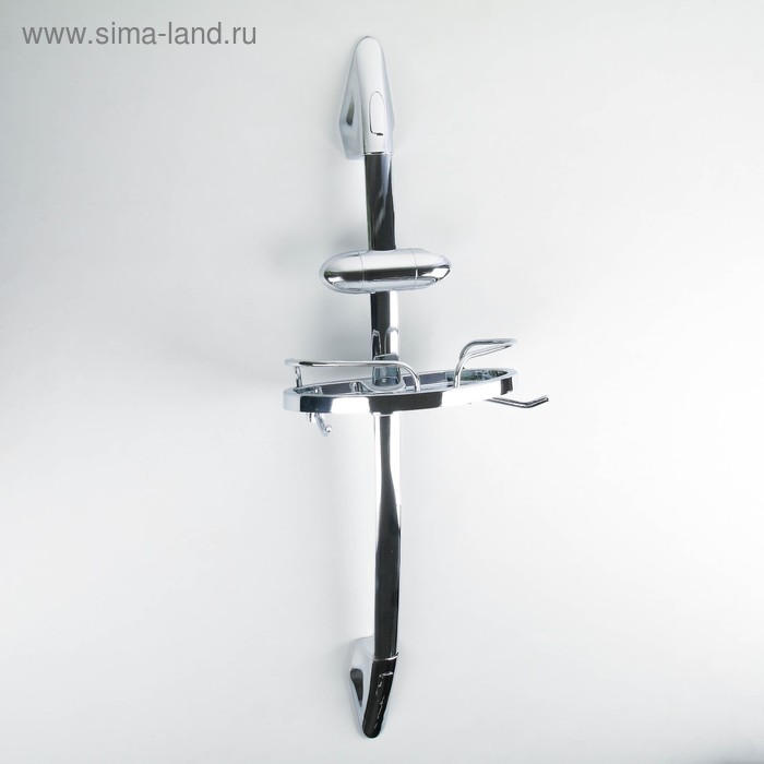 Полка на штанге с держателем для душа, 17×7,5×80 см, цвет хром 
Полка на штанге с держателем для душа, 17×7,5×80 см, цвет хром