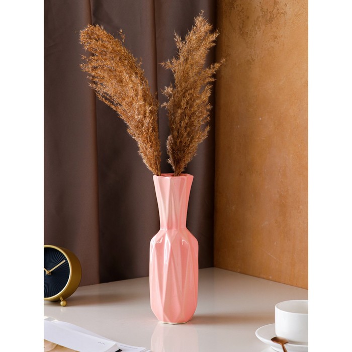 Ваза керамическая "Оригами", настольная, розовая, 28 см
Ваза керамическая "Оригами", настольная, розовая, 28 см