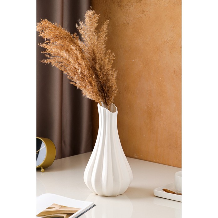 Ваза керамическая "Жемчужина", настольная, белая, 30 см
Ваза керамическая "Жемчужина", настольная, белая, 30 см