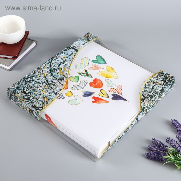 Фотоальбом 20 листов с пергаментом "Сердечки" 31х32 см
Фотоальбом 20 листов с пергаментом "Сердечки" 31х32 см