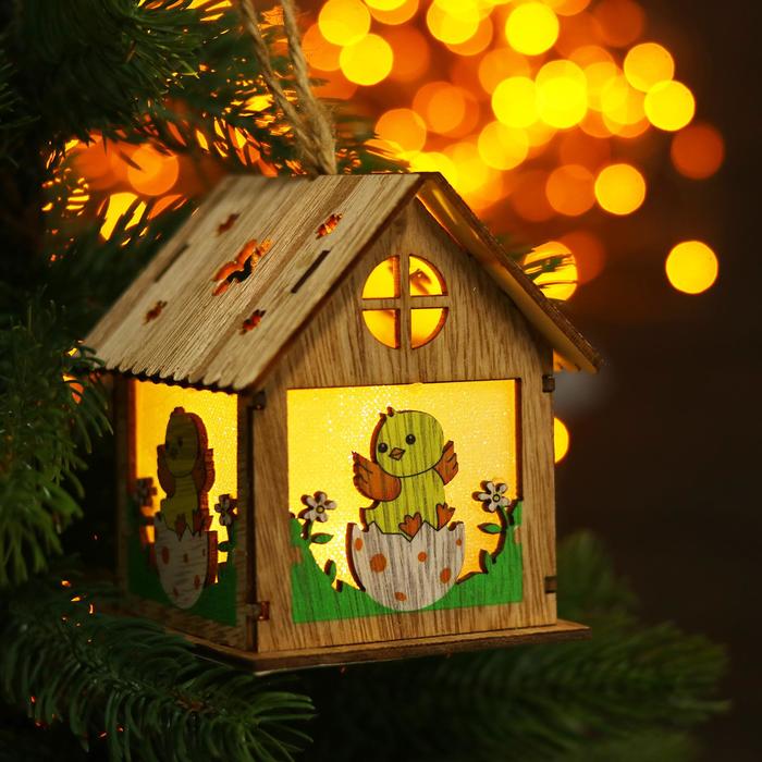 Декор с подсветкой «Цыплёнок в яичке на травке» 9×9,3×10,5 см 
Декор с подсветкой «Цыплёнок в яичке на травке» 9×9,3×10,5 см