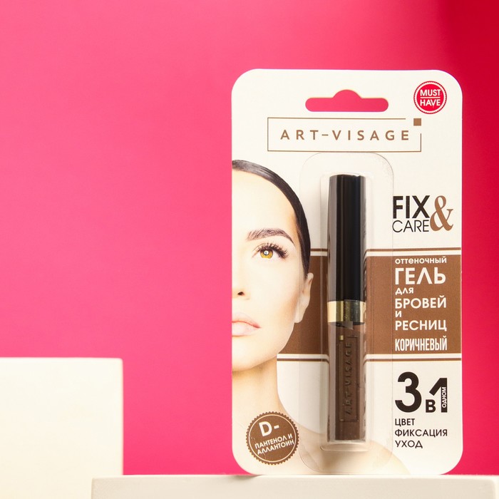 Гель для бровей и ресниц Art-Visage, в блистере, тон коричневый
Гель для бровей и ресниц Art-Visage, в блистере, тон коричневый