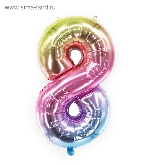 Шар фольгированный 40" «Цифра 8»
Шар фольгированный 40" «Цифра 8»