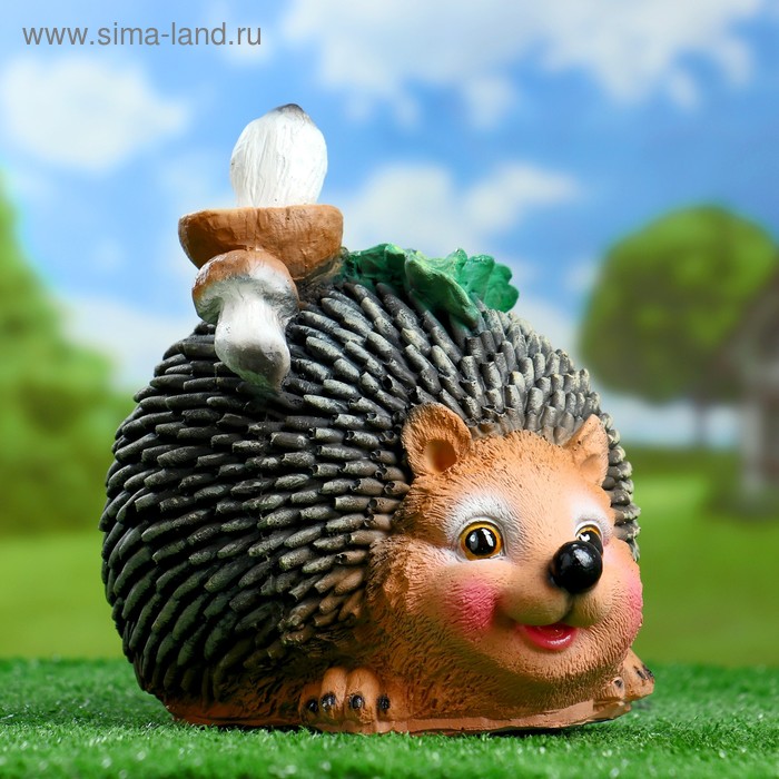 Садовая фигура "Ежик с двумя грибами" 24х17см
Садовая фигура "Ежик с двумя грибами" 24х17см