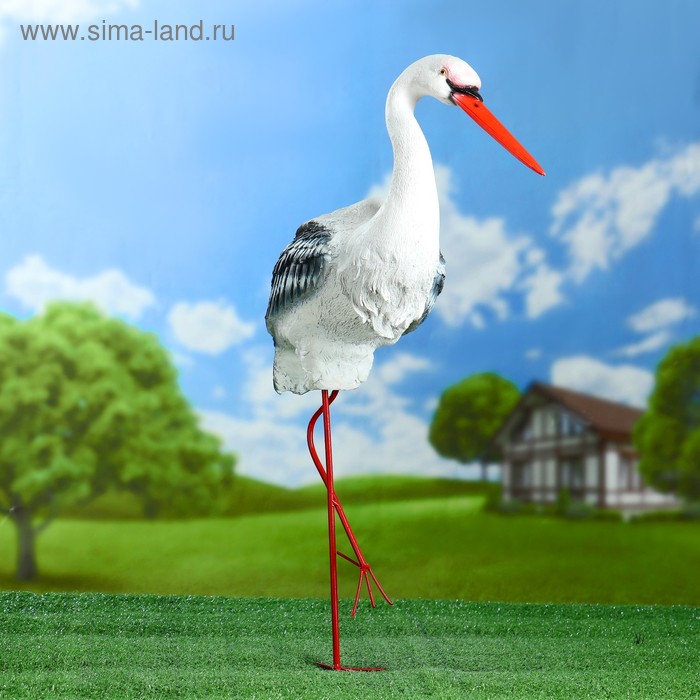Садовая фигура "Аист средний" 62см
Садовая фигура "Аист средний" 62см