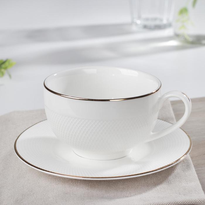 Чайная пара «Маретта», чашка 280 мл, блюдце d=14,8 см
Чайная пара «Маретта», чашка 280 мл, блюдце d=14,8 см