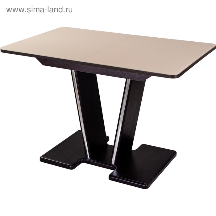 Стол со стеклом Танго ПР ВН ст-КР 03 ВН столешница 20мм, 1100(1470)х700х750, Венге 
Стол со стеклом Танго ПР ВН ст-КР 03 ВН столешница 20мм, 1100(1470)х700х750, Венге