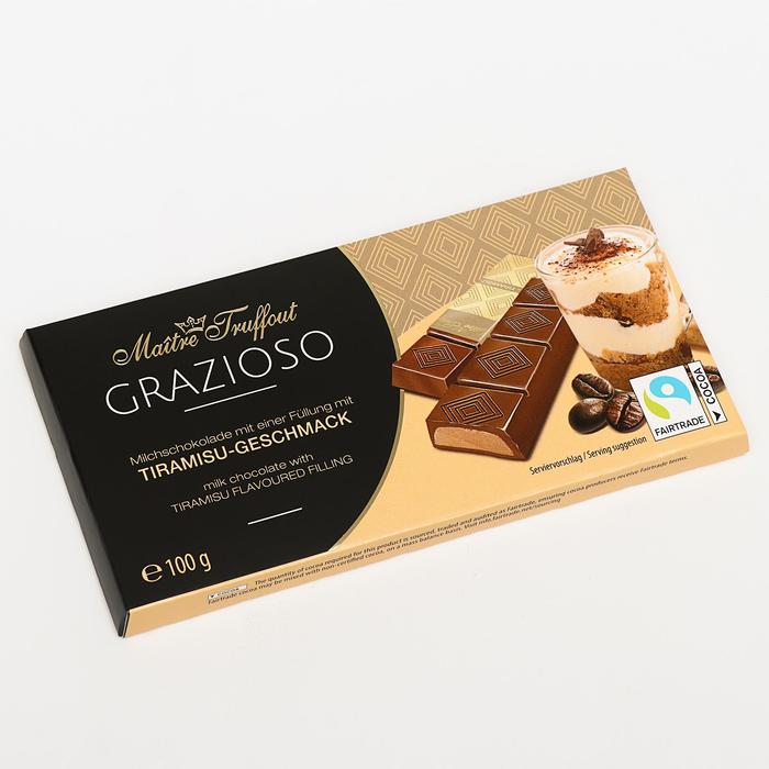Батончики Maître Truffout из молочного шоколада, тирамису, 100 г
Батончики Maître Truffout из молочного шоколада, тирамису, 100 г
