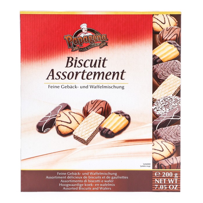 Набор Biscuit assortment из бисквитного печенья и вафель, 200 г
Набор Biscuit assortment из бисквитного печенья и вафель, 200 г