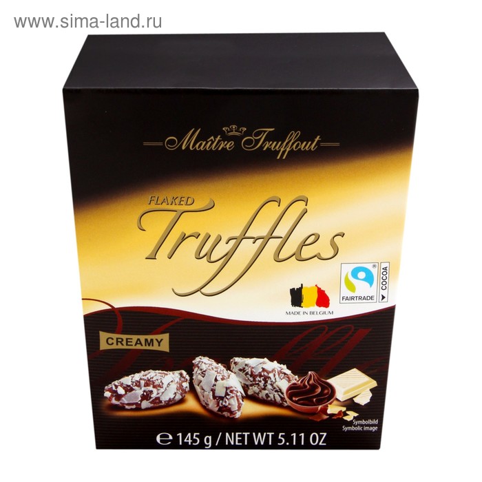 Трюфельные пралине Flaked truffles, 145 г
Трюфельные пралине Flaked truffles, 145 г