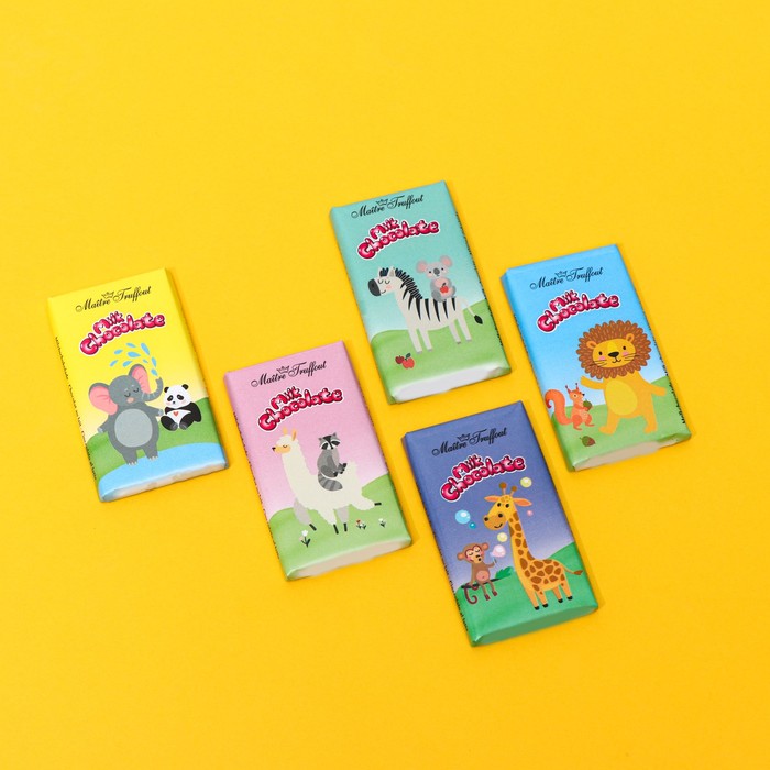 Мини-плитки Maitre Truffout из молочного шоколада, 5 х 15 г
Мини-плитки Maitre Truffout из молочного шоколада, 5 х 15 г