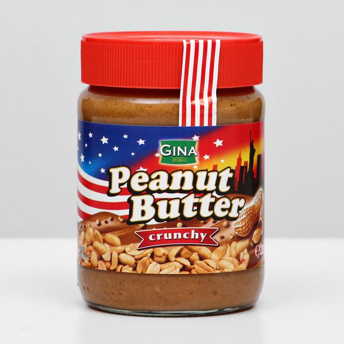 Арахисовая паста GINA с хрустящими кусочками арахиса, 350 г
Арахисовая паста GINA с хрустящими кусочками арахиса, 350 г