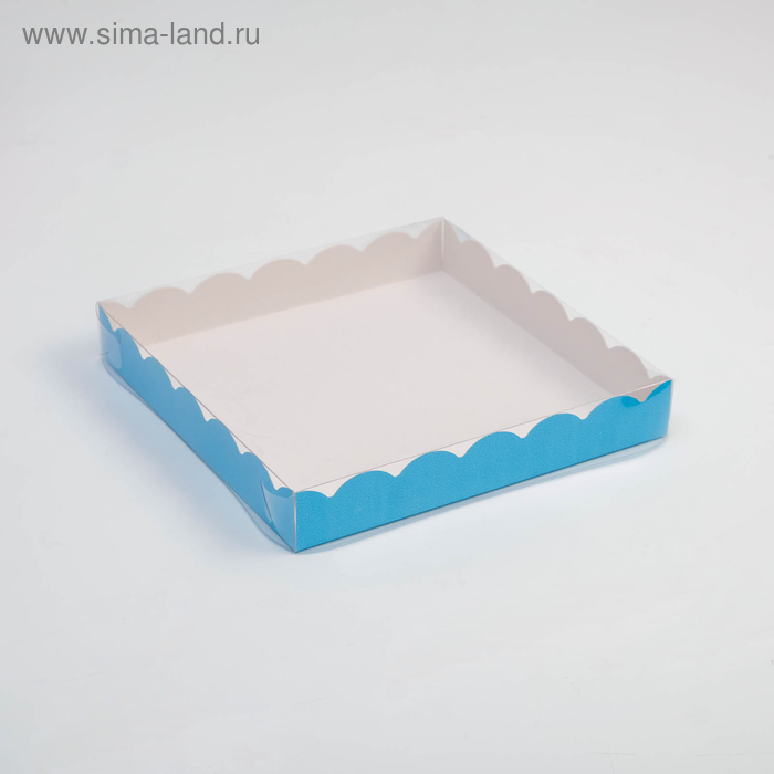 Коробочка для печенья с PVC крышкой, голубая, 20 х 20 х 3 см
Коробочка для печенья с PVC крышкой, голубая, 20 х 20 х 3 см