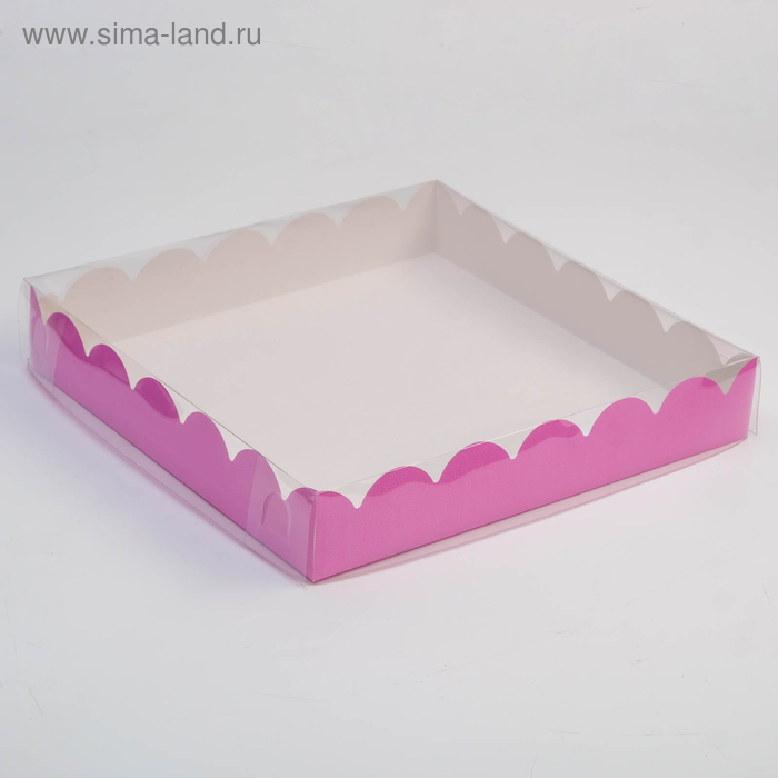 Коробочка для печенья с PVC крышкой, сиреневая, 35 х 35 х 6 см
Коробочка для печенья с PVC крышкой, сиреневая, 35 х 35 х 6 см