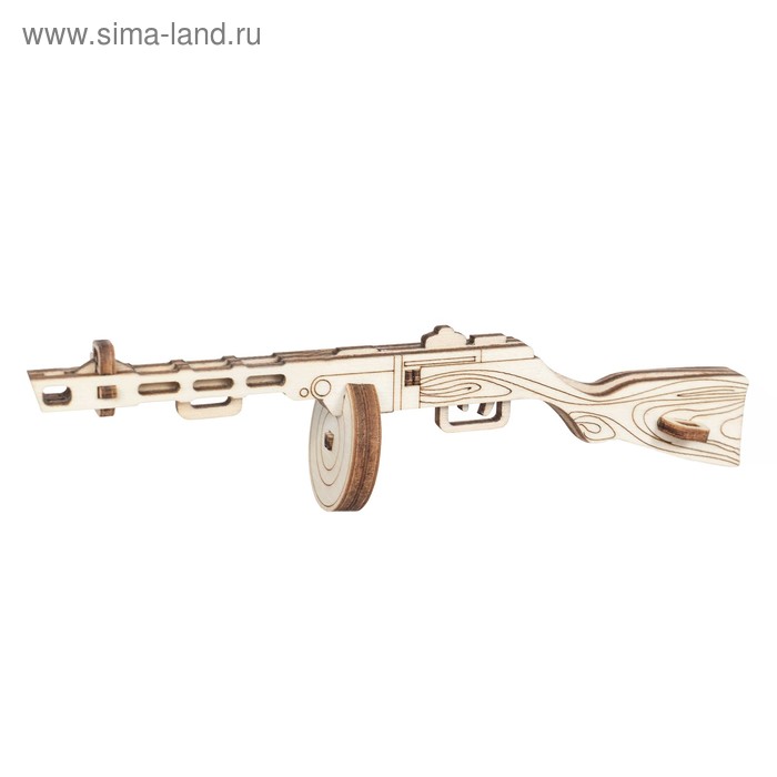 Детский деревянный конструктор «Пистолет-пулемёт», 9 деталей 
Детский деревянный конструктор «Пистолет-пулемёт», 9 деталей