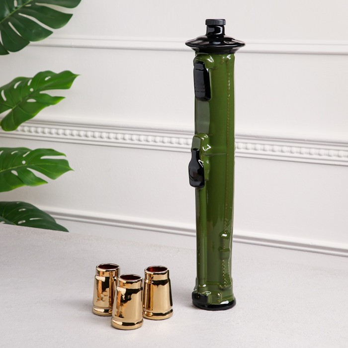 Набор для коньяка "Гранатомет", 4 предмета в наборе, 0.8 л/0.08 л, микс