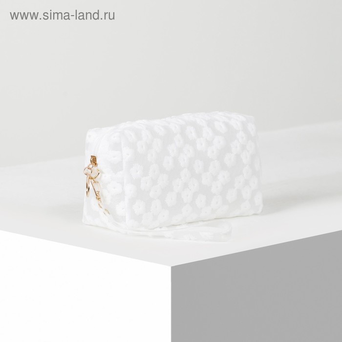 Косметичка ПВХ, отдел на молнии, с ручкой, цвет матовый белый
Косметичка ПВХ, отдел на молнии, с ручкой, цвет матовый белый