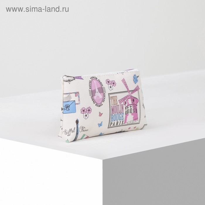 Косметичка простая, отдел на молнии, цвет бежевый
Косметичка простая, отдел на молнии, цвет бежевый