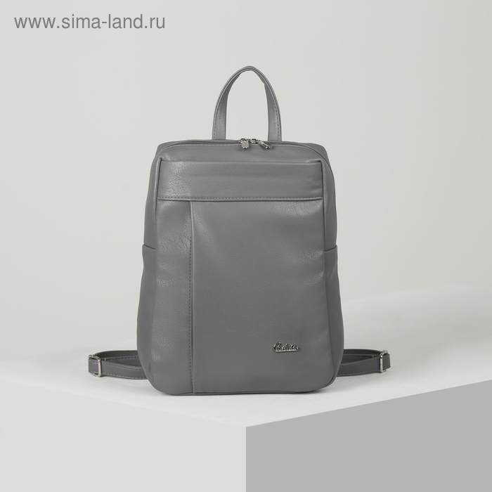 Сумка-рюкзак женская, отдел на молнии, 2 наружных кармана, цвет серый
Сумка-рюкзак женская, отдел на молнии, 2 наружных кармана, цвет серый