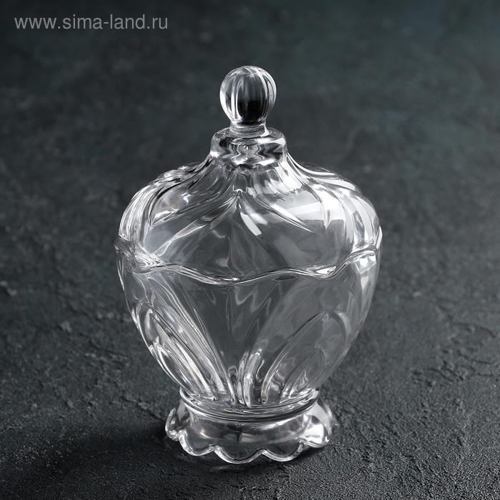 Сахарница с крышкой «Кристалл» 200 мл, 9,5×14 см
Сахарница с крышкой «Кристалл» 200 мл, 9,5×14 см