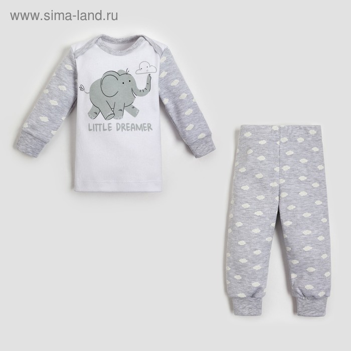 Комплект: джемпер, брюки Крошка Я "Слоник", серый, рост 68-74 см
Комплект: джемпер, брюки Крошка Я "Слоник", серый, рост 68-74 см