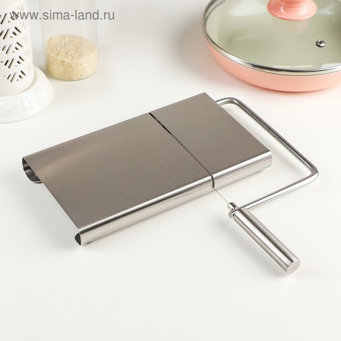 Доска для нарезки сыра «Профи», 304 нержавеющая сталь, струны в комплекте
Доска для нарезки сыра «Профи», 304 нержавеющая сталь, струны в комплекте