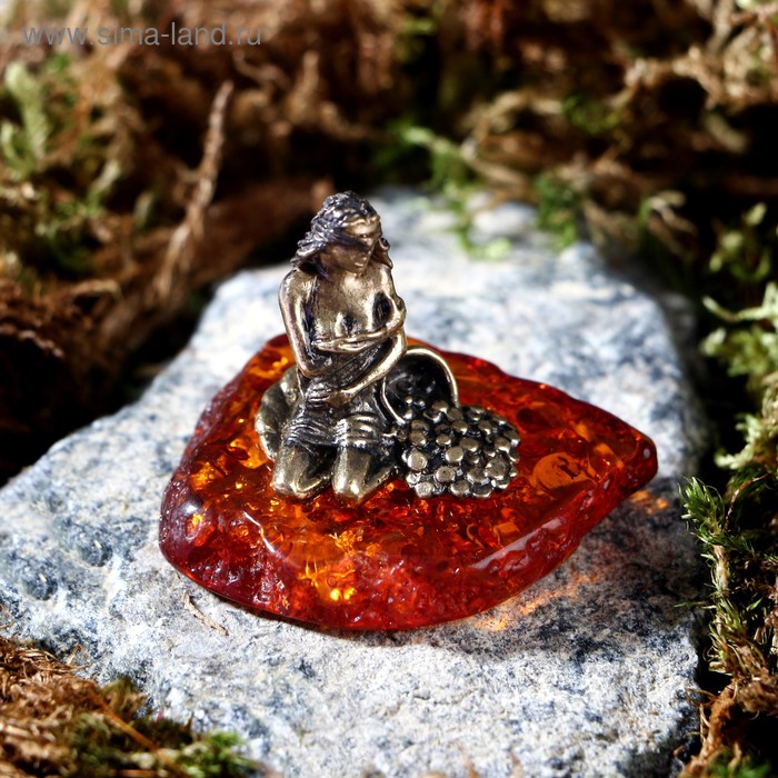 Сувенир из латуни и янтаря "Фортуна"
Сувенир из латуни и янтаря "Фортуна"