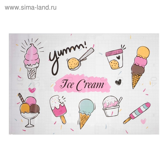 Наклейка на кафельную плитку "Мороженое" 60х90 см
Наклейка на кафельную плитку "Мороженое" 60х90 см