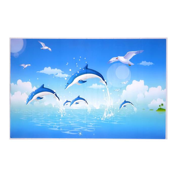 Наклейка на кафельную плитку "Дельфины и чайки" 90х60 см
Наклейка на кафельную плитку "Дельфины и чайки" 90х60 см