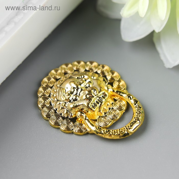 Ручка "Львиная голова", цвет золото d-2,5
Ручка "Львиная голова", цвет золото d-2,5