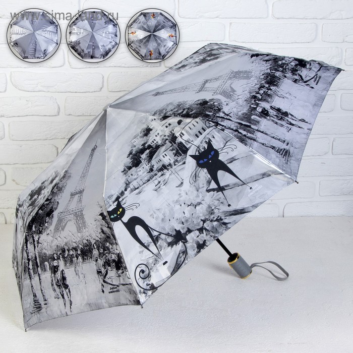 Зонт полуавтоматический «Города», 3 сложения, 8 спиц, R = 48 см, цвет МИКС
Зонт полуавтоматический «Города», 3 сложения, 8 спиц, R = 48 см, цвет МИКС