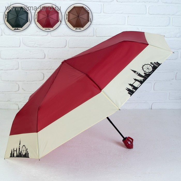 Зонт полуавтоматический, 3 сложения, 8 спиц, R = 49 см, цвет МИКС
Зонт полуавтоматический, 3 сложения, 8 спиц, R = 49 см, цвет МИКС