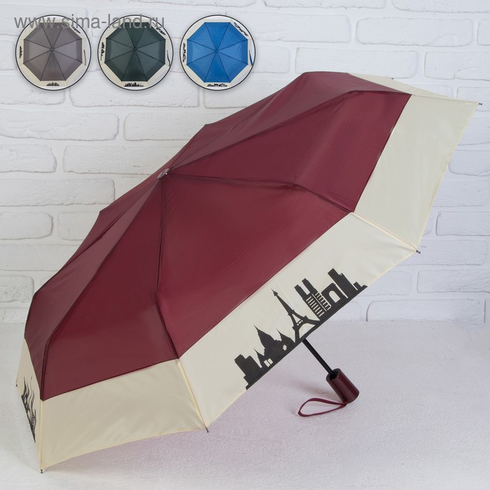 Зонт автоматический «Город», 8 спиц, R = 48 см, цвет МИКС
Зонт автоматический «Город», 8 спиц, R = 48 см, цвет МИКС