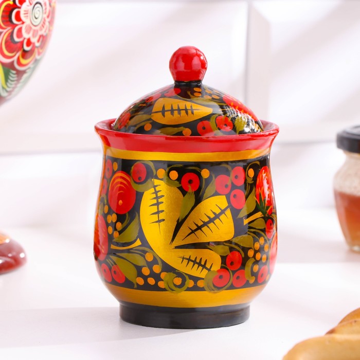 Сахарница малая, 8х11 см, хохлома
Сахарница малая, 8х11 см, хохлома