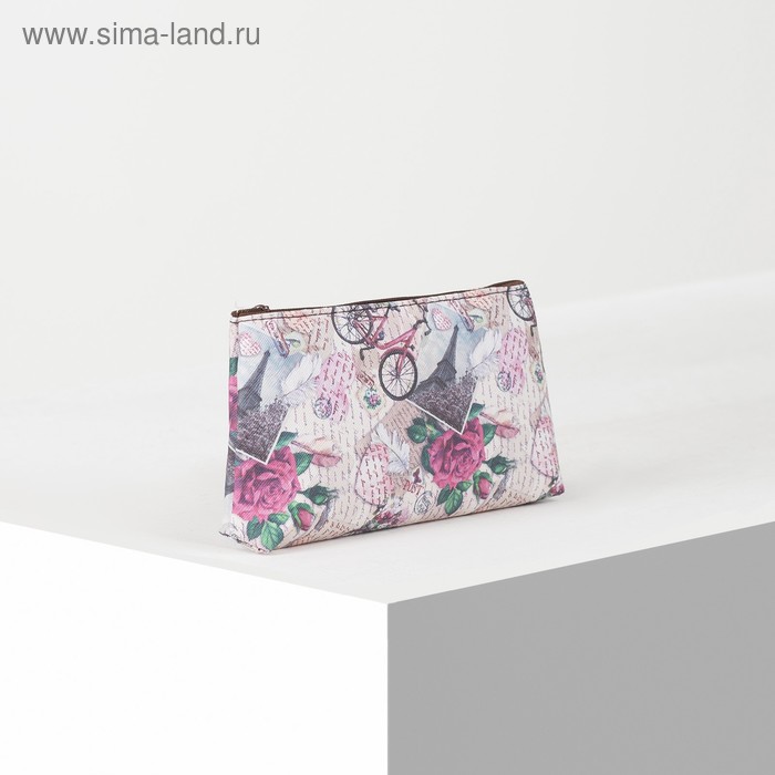 Косметичка простая, отдел на молнии, цвет бежевый
Косметичка простая, отдел на молнии, цвет бежевый