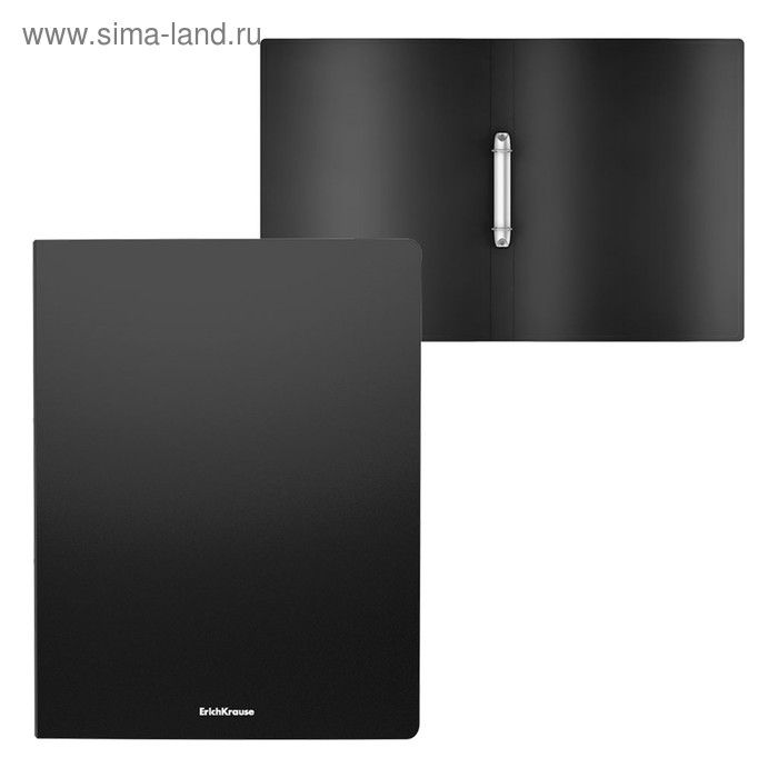 Папка на 2 кольцах А4, ErichKrause Matt Classic, 24 мм, 400 мкм, черная
Папка на 2 кольцах А4, ErichKrause Matt Classic, 24 мм, 400 мкм, черная