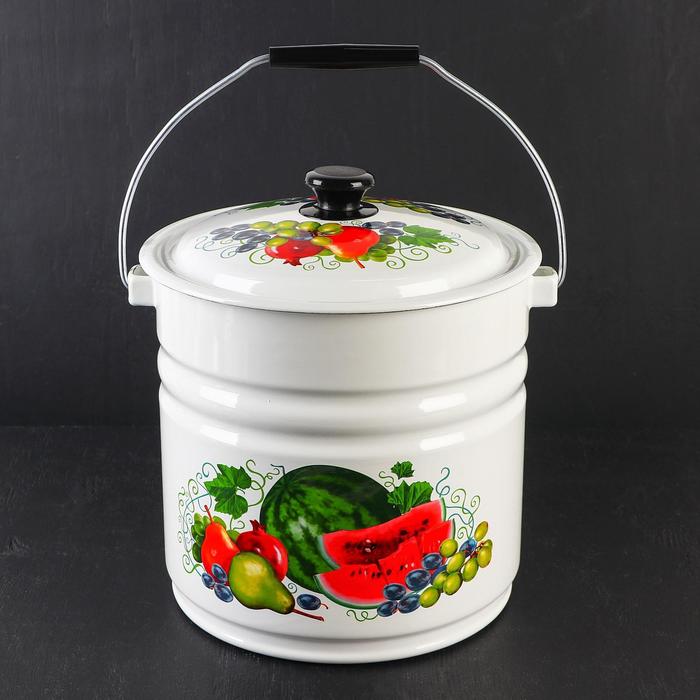 Ведро, 12 л, с крышкой, деколь МИКС (белое)
Ведро, 12 л, с крышкой, деколь МИКС (белое)